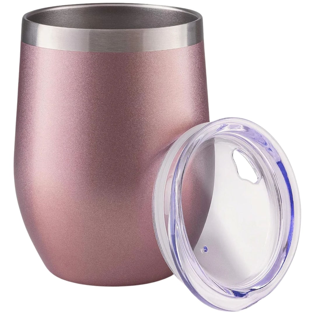 Isolierter Weinbecher mit Deckel